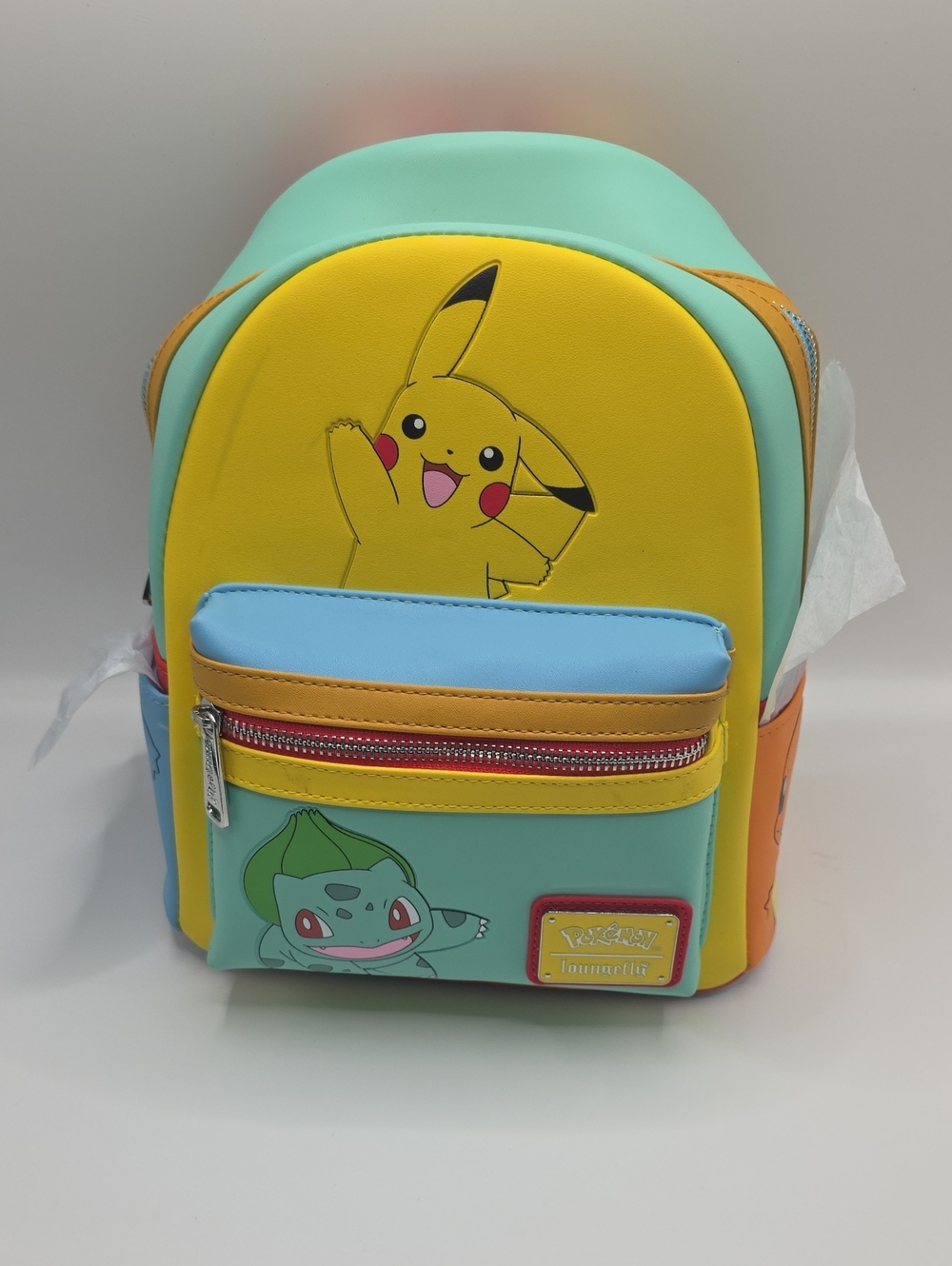 Loungefly Pikachu & Bulbasaur Mini Backpack - Yellow/Teal/Blue/Orange